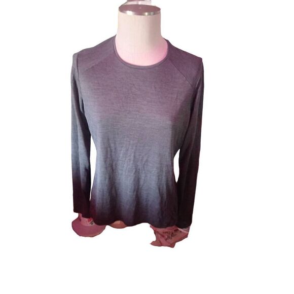 REI grey base layer women's long sleeve large - Picture 1 of 3